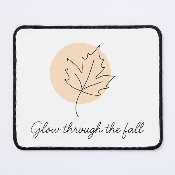 Item preview, Glow Through the Fall – Minimalist One Line Autumn Leaf Design designed and sold by CanvasFox.