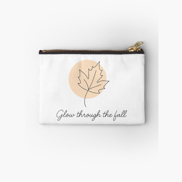 Item preview, Glow Through the Fall – Minimalist One Line Autumn Leaf Design designed and sold by CanvasFox.