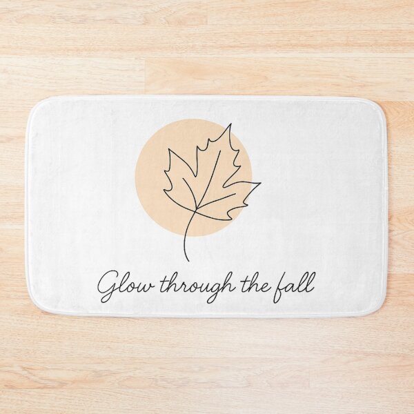Item preview, Glow Through the Fall – Minimalist One Line Autumn Leaf Design designed and sold by CanvasFox.