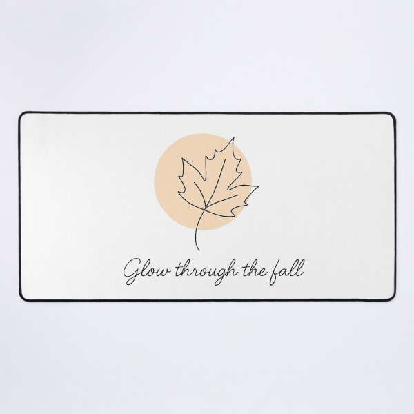 Item preview, Glow Through the Fall – Minimalist One Line Autumn Leaf Design designed and sold by CanvasFox.