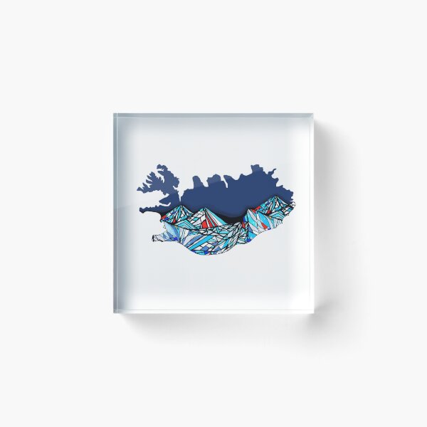 Item preview, Iceland map designed and sold by ZjalDesign.