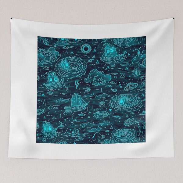 Item preview, Into the Abyss – Bermuda Triangle Pattern designed and sold by kabucino.