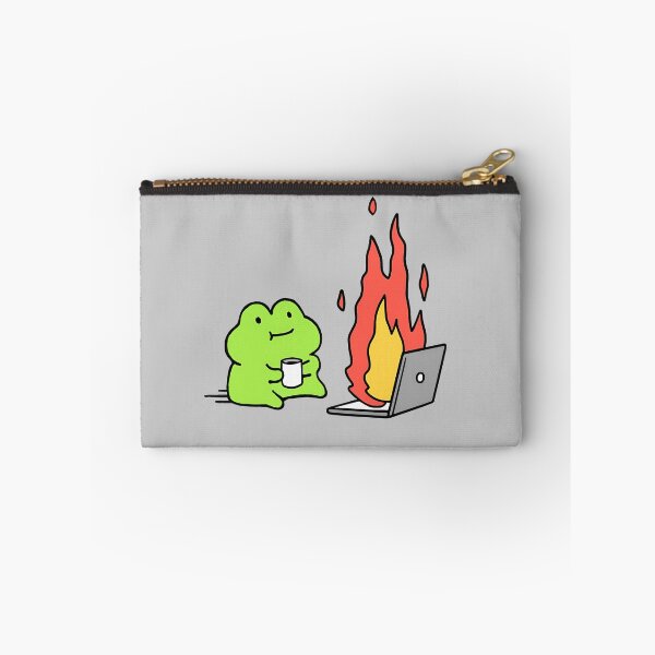Item preview, This is Fine - Cute Frog designed and sold by oops-I-drew-again.