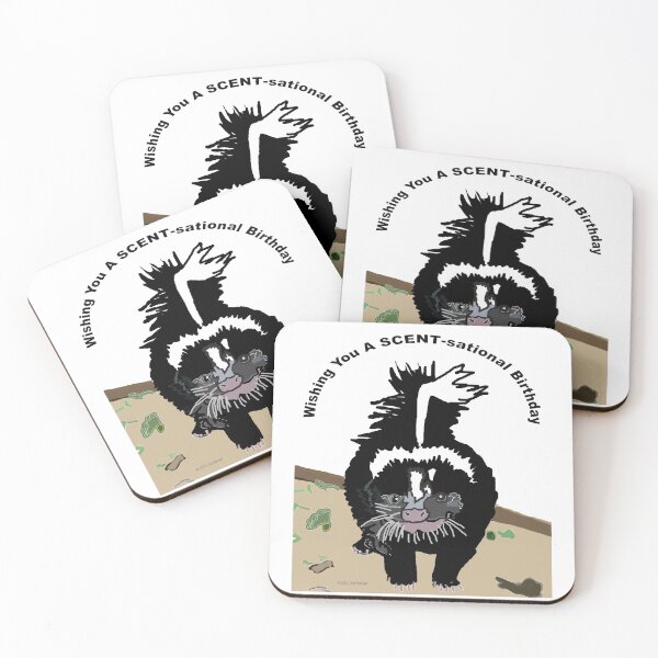 Item preview, A Skunk Wishes Someone a SCENTsational Birthday designed and sold by kristalcurt.