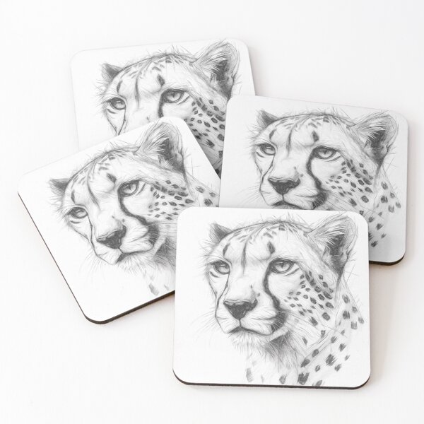 Item preview, Graceful Cheetah Pencil Drawing designed and sold by Leon Woods Pencil Art.