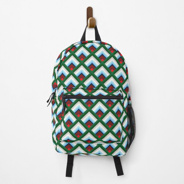 Item preview, Geometric Diamond Seamless Pattern in Green and Blue designed and sold by Bom2Ba.