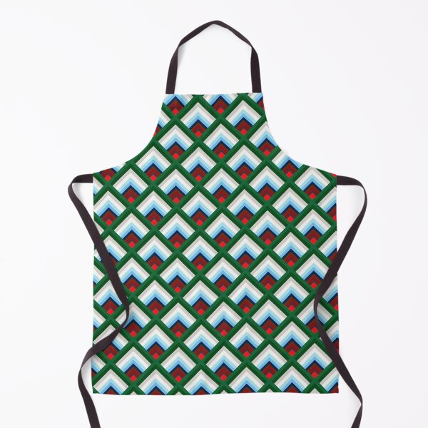Item preview, Geometric Diamond Seamless Pattern in Green and Blue designed and sold by Bom2Ba.