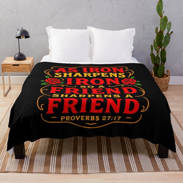 Item preview, Proverbs 27:17 As Iron Sharpens Iron So A Friend Sharpens A Friend designed and sold by plushism.
