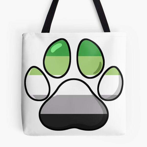 Item preview, pride - aromantic pawprint designed and sold by Official Legacy and Dameni Fan Art.