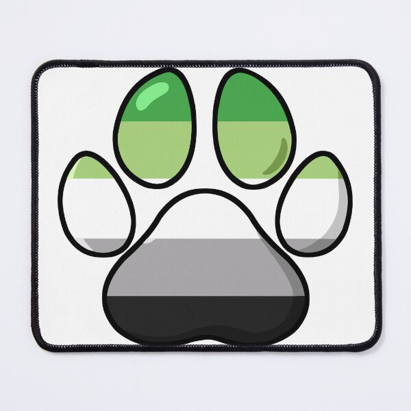 Item preview, pride - aromantic pawprint designed and sold by Official Legacy and Dameni Fan Art.