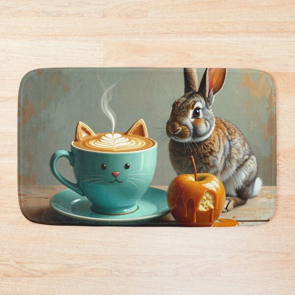 Item preview, Bunny Kitty Coffee designed and sold by bloomingvine.