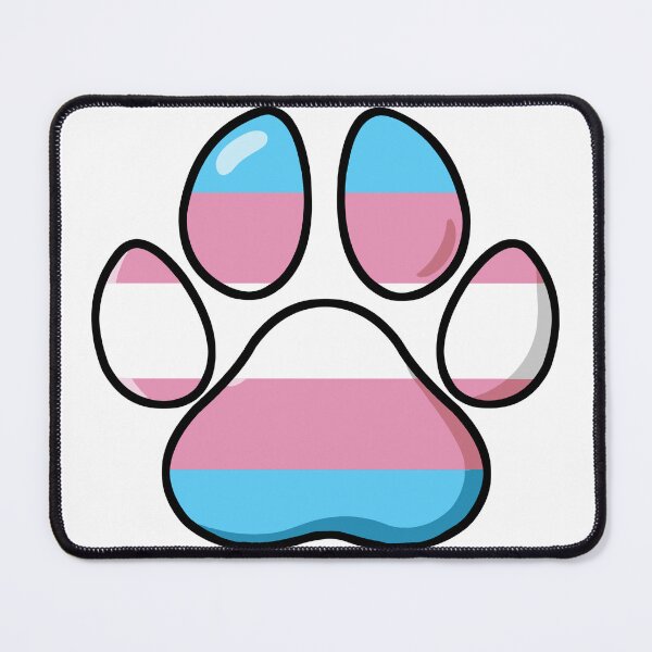 Item preview, pride - trans pawprint designed and sold by Official Legacy and Dameni Fan Art.