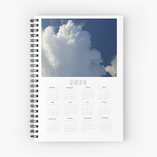 Item preview, 2026 Calendar With Thick White Clouds designed and sold by Demetria Matthews.