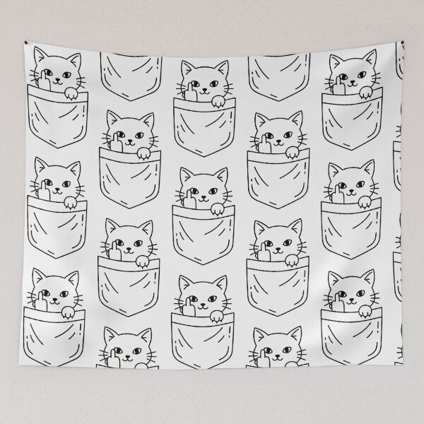 Item preview, Funny Pocket Cat Sarcastic Gift designed and sold by GizmoDesign.