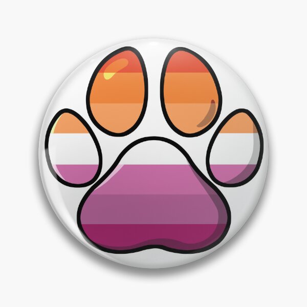 Item preview, pride - lesbian pawprint designed and sold by Official Legacy and Dameni Fan Art.