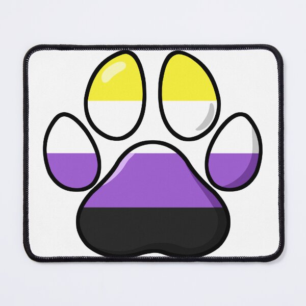 Item preview, pride - asexual pawprint designed and sold by Official Legacy and Dameni Fan Art.