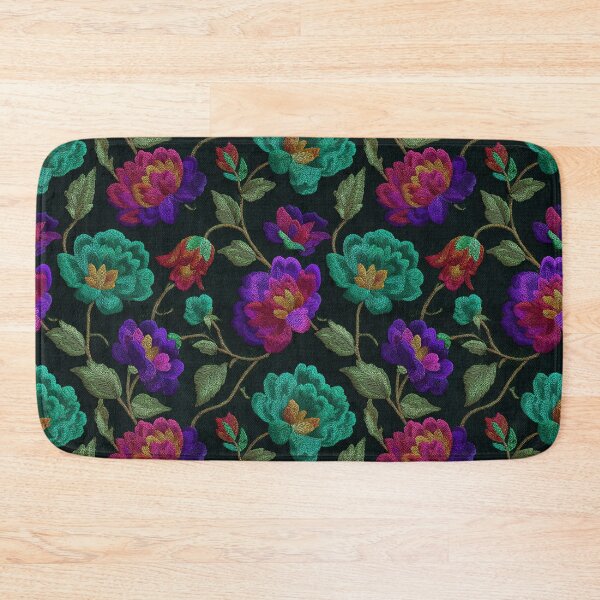 Item preview, Artistic Fresh Floral Embroidery For Boho Decor designed and sold by RoyalStarsPatts.