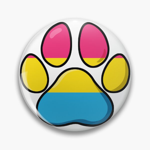 Item preview, pride - pansexual pawprint designed and sold by Official Legacy and Dameni Fan Art.