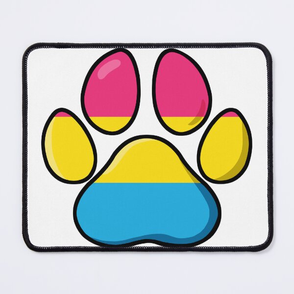 Item preview, pride - pansexual pawprint designed and sold by Official Legacy and Dameni Fan Art.