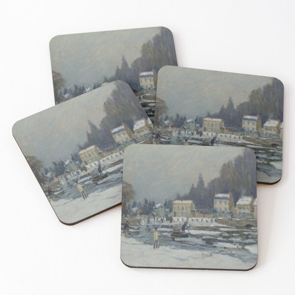 Item preview, The Blocked Seine at Port Marly designed and sold by tomorrowsart.