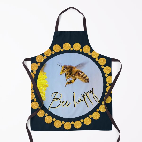 Item preview, Gift for beekeepers, bee approaching, be happy designed and sold by Katja LebenFreude.