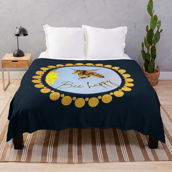 Item preview, Gift for beekeepers, bee approaching, be happy designed and sold by Katja LebenFreude.