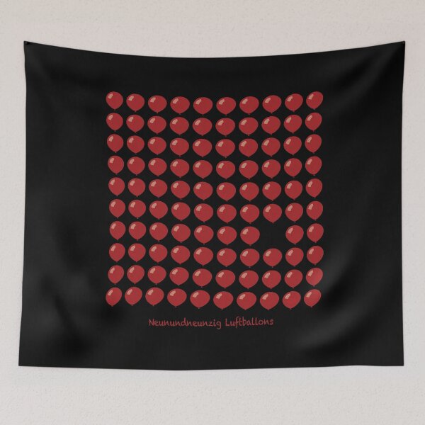Artikelvorschau, Neunundneunzig 99 Luftballons entworfen und verkauft von Steve Kidd Art.