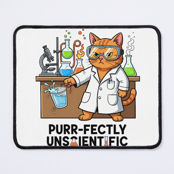 Item preview, Funny Scientist Cat Gravity Experiment Meme designed and sold by GizmoDesign.