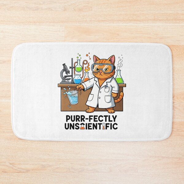 Item preview, Funny Scientist Cat Gravity Experiment Meme designed and sold by GizmoDesign.