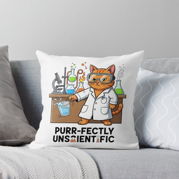 Item preview, Funny Scientist Cat Gravity Experiment Meme designed and sold by GizmoDesign.