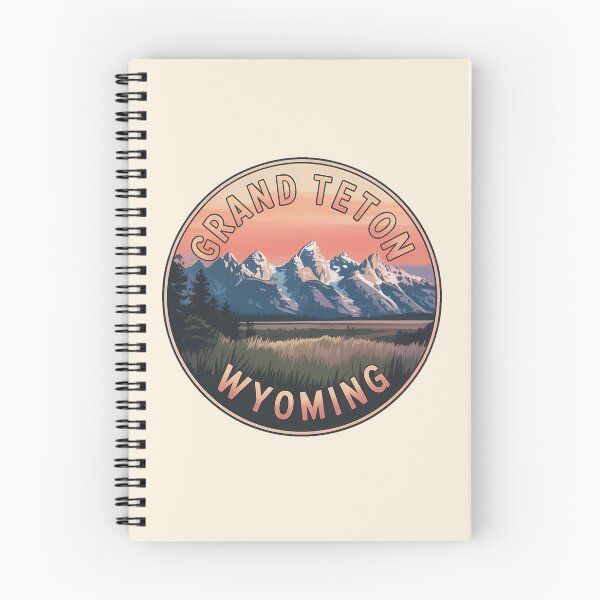 Item preview, Retro Sunset Grand Teton Mountain Wyoming Sticker designed and sold by Horizon Tales.