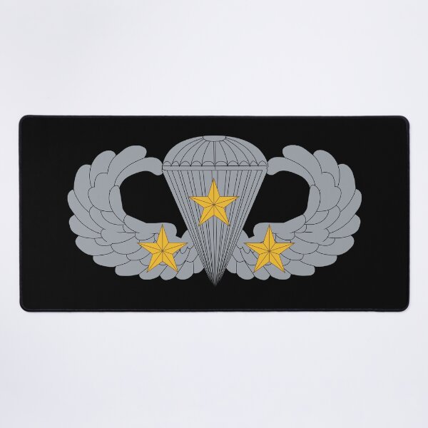 Item preview, Badge - Army - Parachutist - Basic - 3 Combat Star X 300 designed and sold by Military Insignia Products.