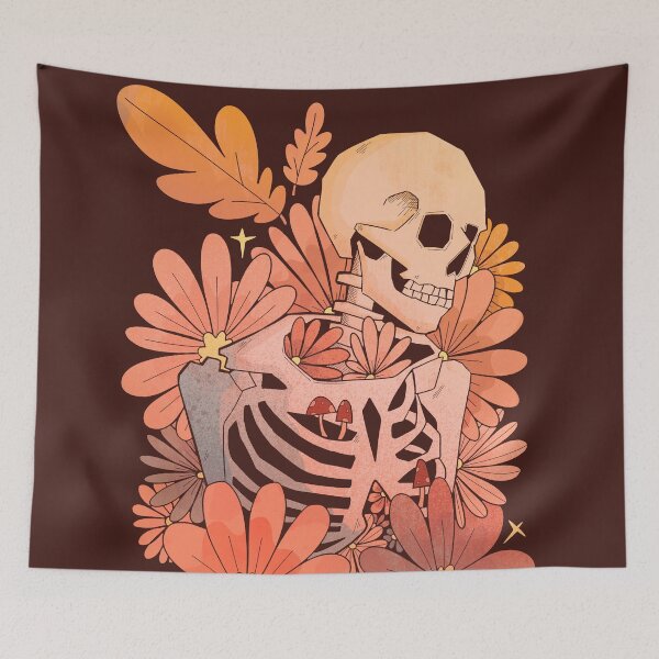 Item preview, Autumnal skeleton  designed and sold by Swadeillustrations.