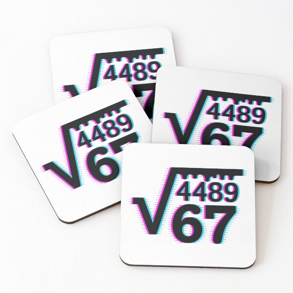 Item preview, Square Root 4489 = 67 Meme Tee designed and sold by WSPrintCrafter.