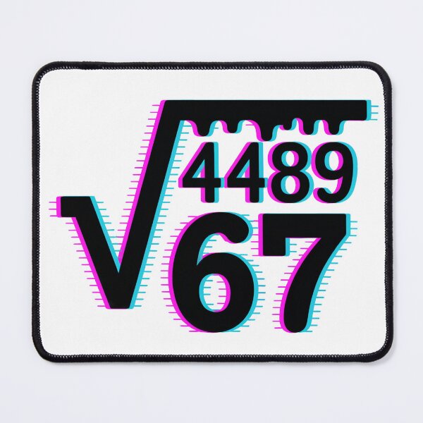 Item preview, Square Root 4489 = 67 Meme Tee designed and sold by WSPrintCrafter.