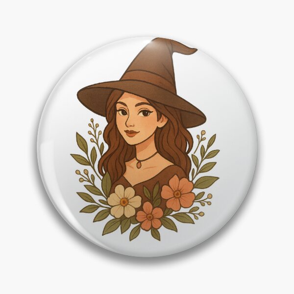 Item preview, Cottagecore Witch Sticker – Floral and Leafy Witchy Aesthetic designed and sold by WitchNStick.