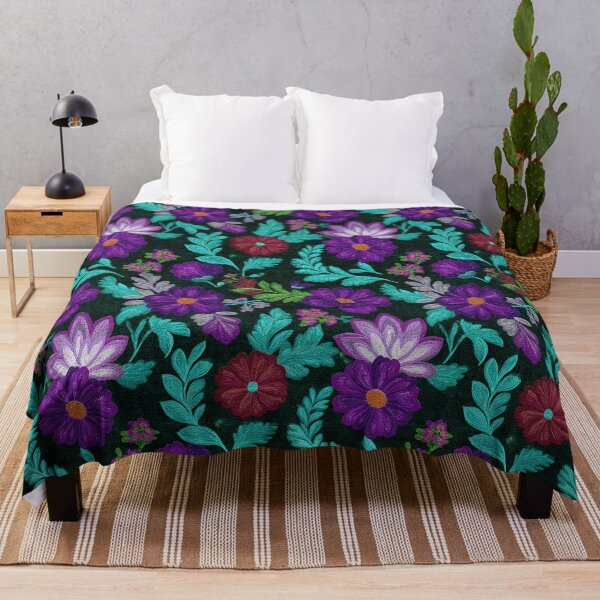 Item preview, Edgy Graceful Embroidered Flower For Floral Theme designed and sold by RoyalStarsPatts.