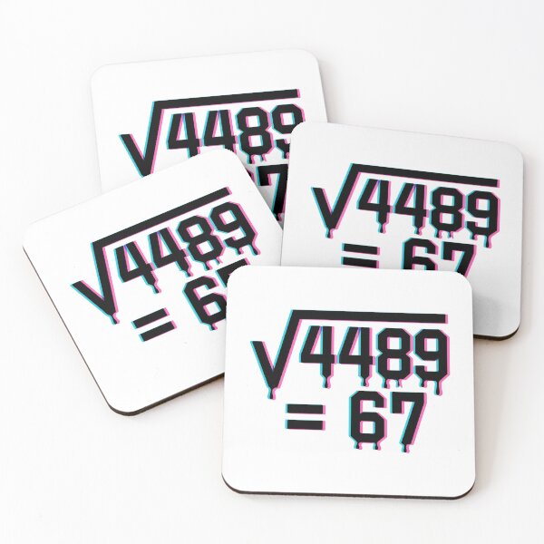 Item preview, Square Root 4489 = 67 designed and sold by WSPrintCrafter.