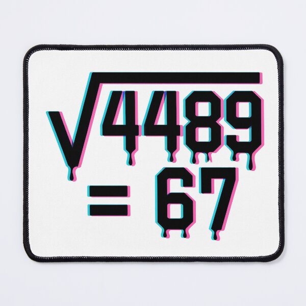 Item preview, Square Root 4489 = 67 designed and sold by WSPrintCrafter.
