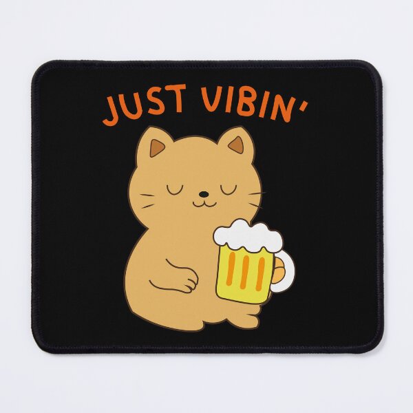 Item preview, Happy Cat JUST VIBIN' designed and sold by Bly.pix.