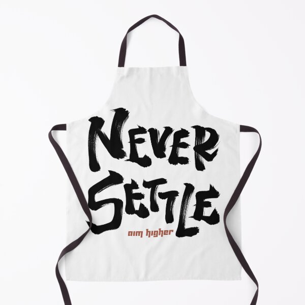 Item preview, Never settle aim higher Japanese style calligraphy art designed and sold by Necokite.
