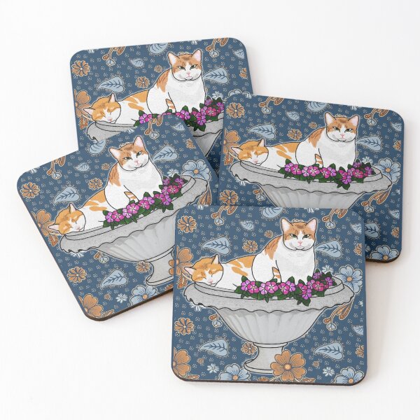 Item preview, Floral Throne: Cats in Bloom designed and sold by YourSweetJourney.