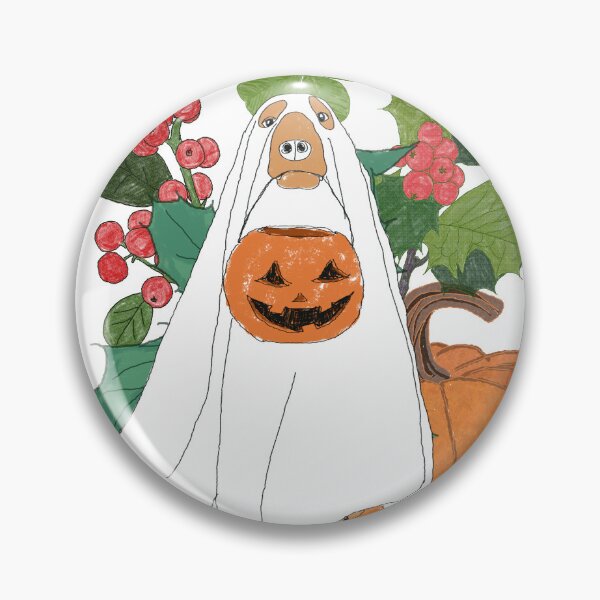 Item preview, Halloween Guardian: Pumpkin Ghost Dog designed and sold by SugarCore.
