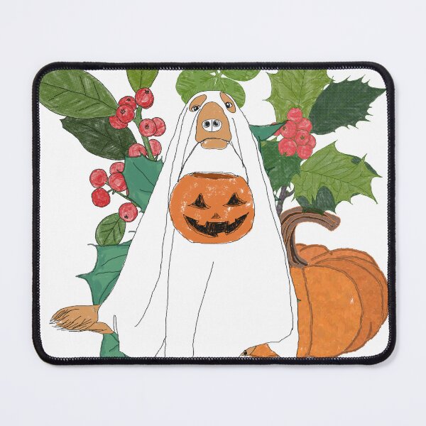 Item preview, Halloween Guardian: Pumpkin Ghost Dog designed and sold by SugarCore.