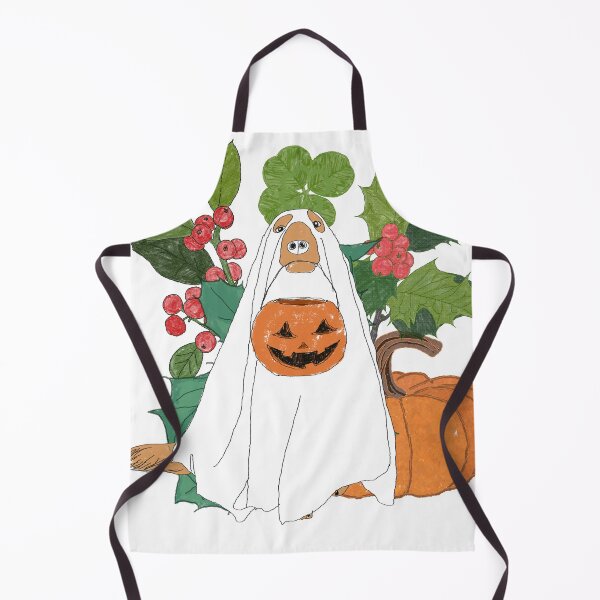 Item preview, Halloween Guardian: Pumpkin Ghost Dog designed and sold by SugarCore.