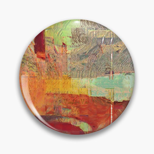 Item preview, Digital Glitch Cityscape: Abstract Neon Burst designed and sold by Hen-C-Art.