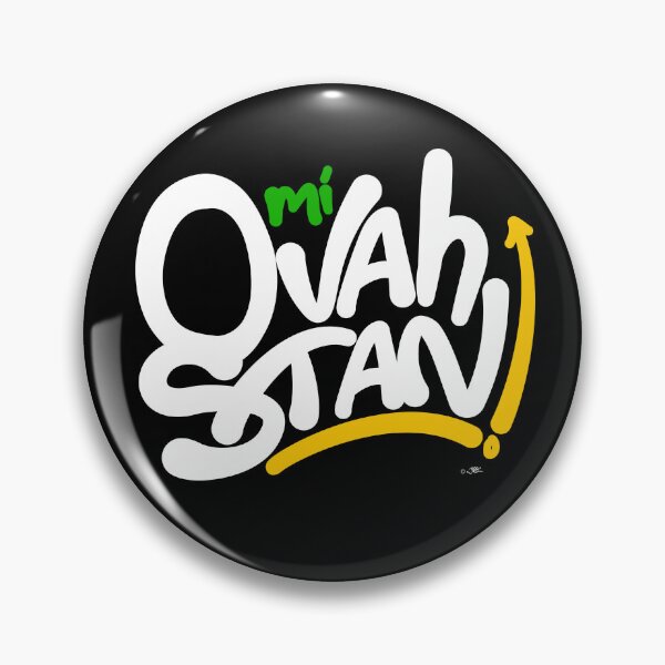 Item preview, Ovah Stan (Overstand) - White, Green, Gold (on black) designed and sold by Jiggy Creationz.