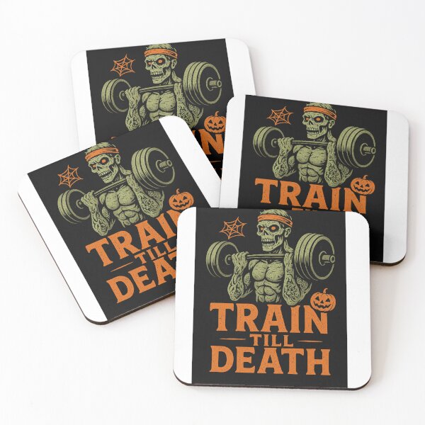 Item preview, Train Till Death – Halloween Horror Gym Shirt | Zombie Fitness, Deadlift Tee designed and sold by Lagwsal22.