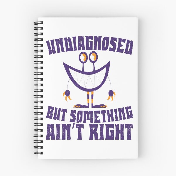 Item preview, Purple Monster Cartoon Quote – Undiagnosed But Something Ain’t Right designed and sold by PrintistryArt.