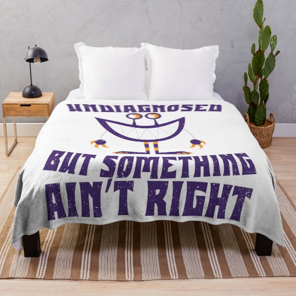 Item preview, Purple Monster Cartoon Quote – Undiagnosed But Something Ain’t Right designed and sold by PrintistryArt.